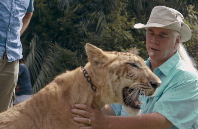 TIGERTRENER: Bhagavan «Doc» Antle har bidratt i flere Hollywood-filmer med tigerne sine. Foto: Netflix TIGERTRENER: Bhagavan «Doc» Antle har bidratt i flere Hollywood-filmer med tigerne sine. Foto: Netflix